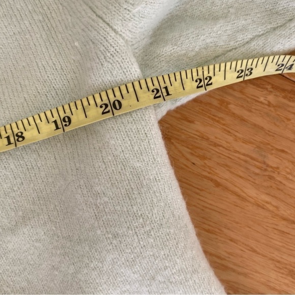 J.Crew V-neck wool blend long line tunic style oversized sweater size XS - Picture 6 of 12